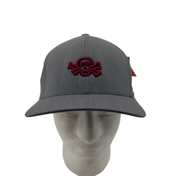 Bettinardi Golf Hat Mens L/XL Fitted Skull Cross Bones Slouch Cap FlexFit Sample - Picture 1 of 11